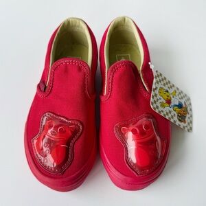 Vans Haribo Gummy Bears Sneakers Kids Size 11.5 Shoes Red Slip On Boys Girls